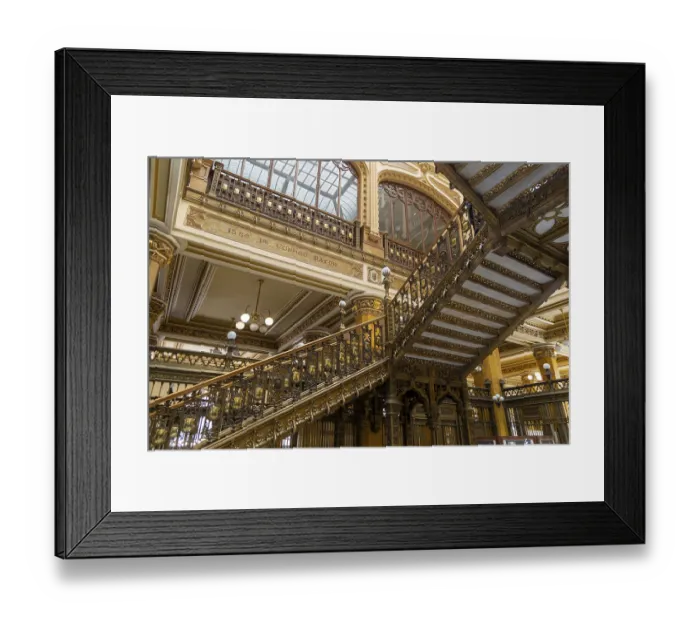 Framed Print : Palacio de Correos de Mexico, palatial interior of historic Post Office building in city centre