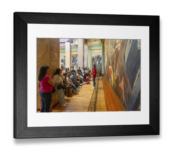 Framed Print : People viewing Katharsis 1934 mural by Jose Clemente Orozco Framed Print : People viewing Katharsis 1934 mural by Jose Clemente Orozco