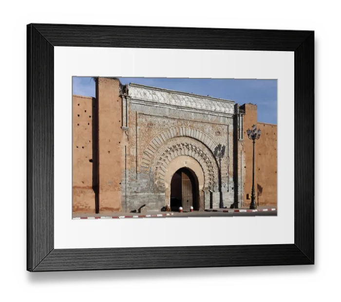 Framed Print : Bab Aguenaou, historic city gate in Marrakesh