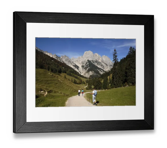 Framed Print : View from Bindalm, mountain pasture Framed Print : View from Bindalm, mountain pasture