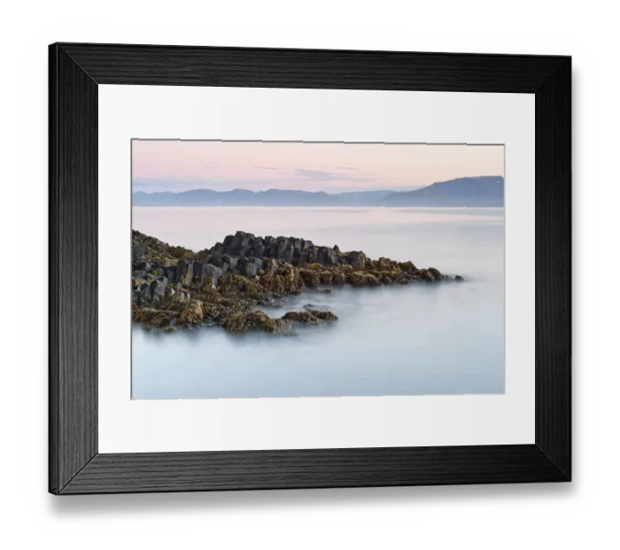 Framed Print : Basalt rock formations on the coast near Hofsos Framed Print : Basalt rock formations on the coast near Hofsos