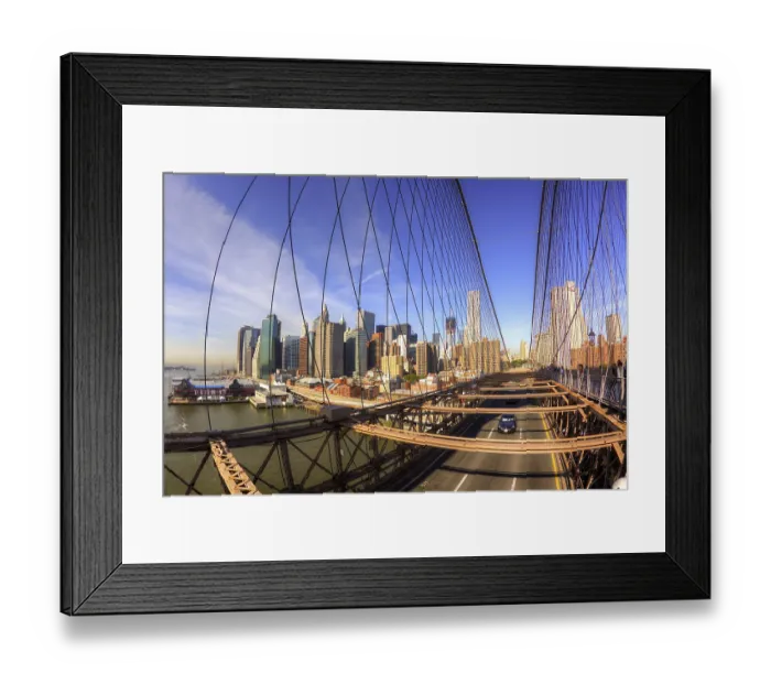 Framed Print : Brooklyn Bridge, New York City