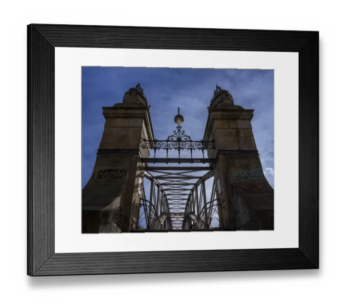 Framed Print : The Siemens footbridge on Charlottenburger Ufer
