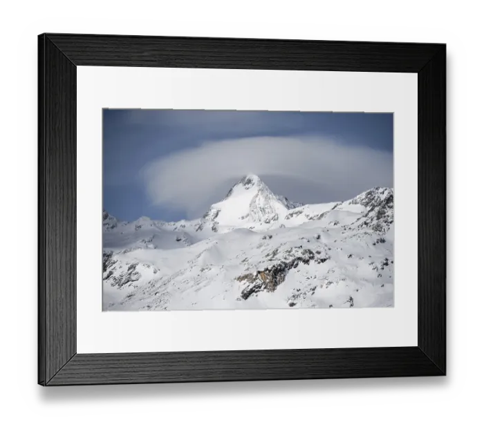 Framed Print : Koenigsspitze, summit, snow-covered mountain landscape