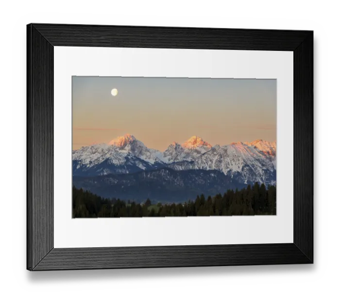Framed Print : Allgaeu Alps, view from Hegratsrieder See Framed Print : Allgaeu Alps, view from Hegratsrieder See