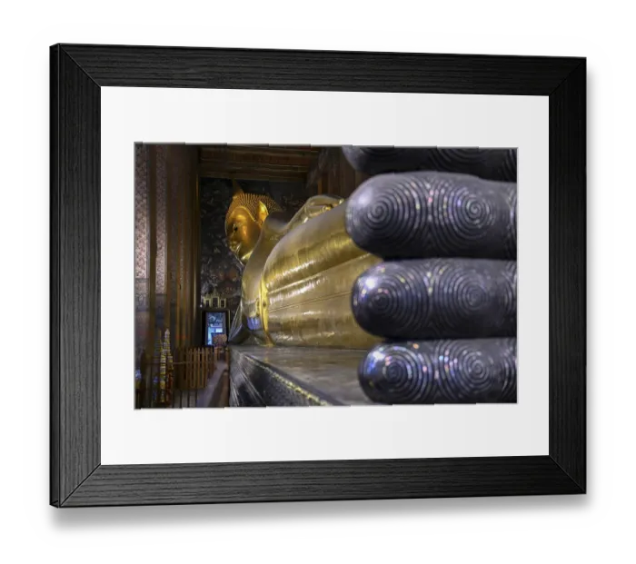Framed Print : Reclining Buddha in Wat Pho, Temple of the Reclining Buddha