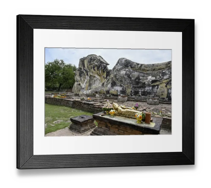 Framed Print : Reclining Buddha in Wat Lokayasutharam Framed Print : Reclining Buddha in Wat Lokayasutharam