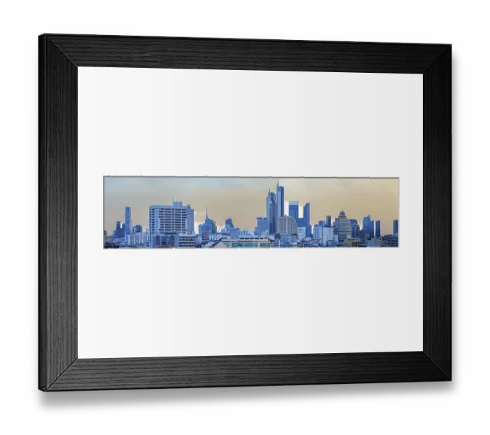 Framed Print : Panorama from Golden Mount, skyline of Bangkok Framed Print : Panorama from Golden Mount, skyline of Bangkok