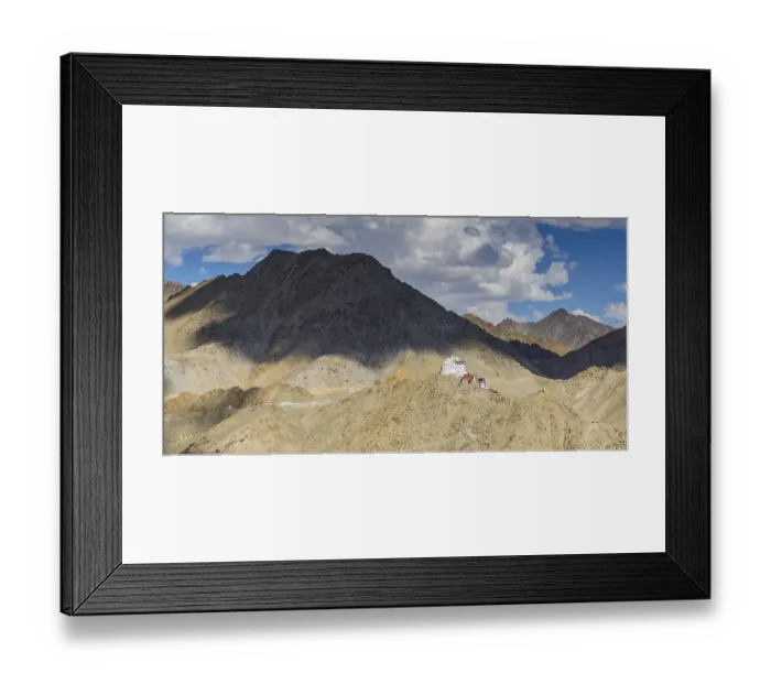 Framed Print : The Namgyal Tsemo Gompa monastery on Tsenmo Hill