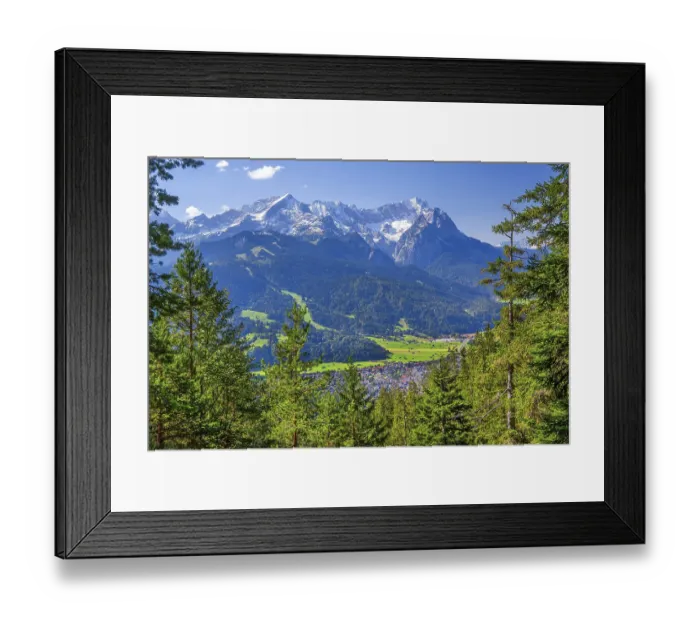 Framed Print : View from Wank 1780m to valley