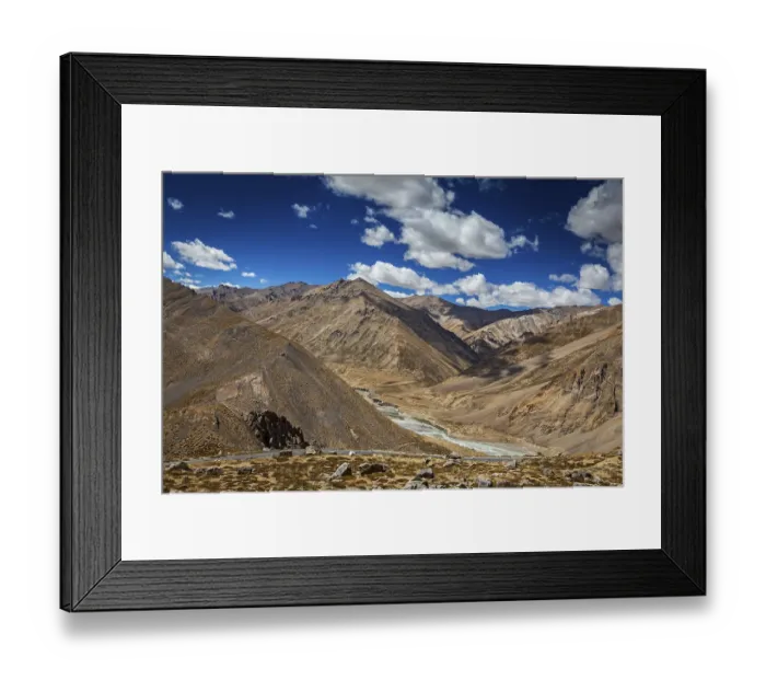 Framed Print : Manali-Leh road to Ladakh in Indian Himalayas