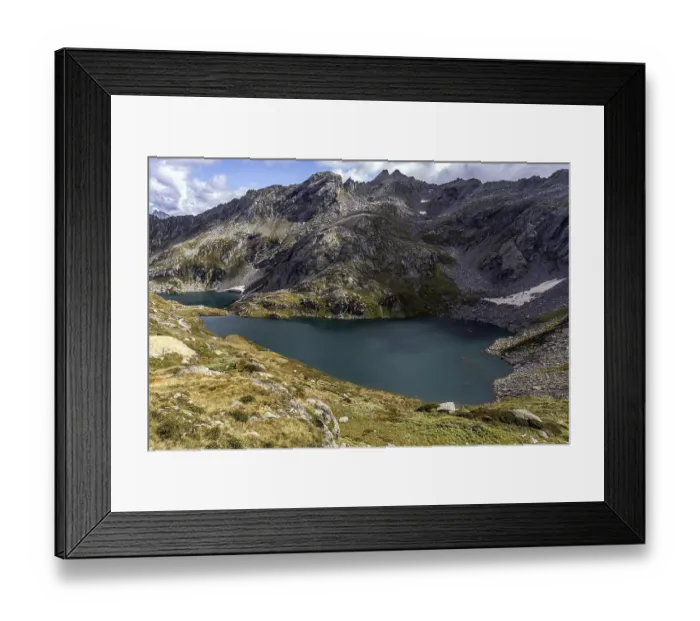 Framed Print : Lago Superiore and Lago di Sassola