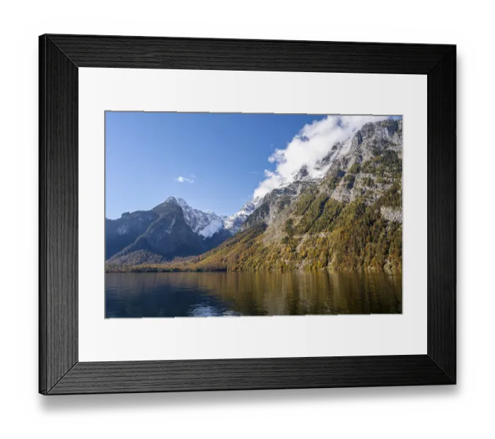 Framed Print : Koenigssee with Watzmann massif Framed Print : Koenigssee with Watzmann massif
