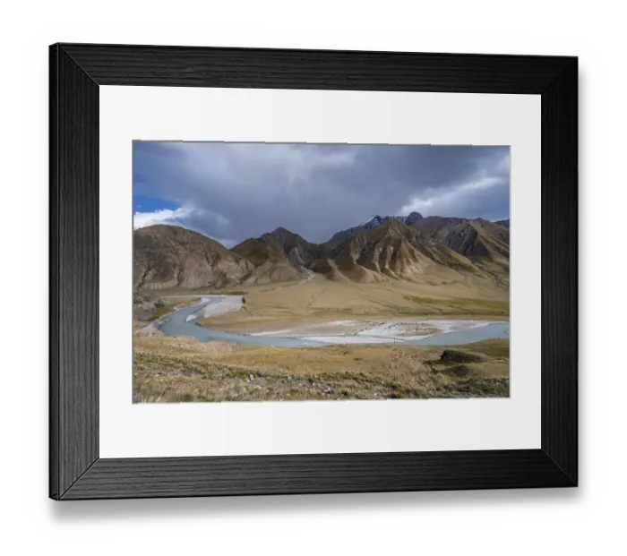 Framed Print : Mountain valley with Sary Jaz river Framed Print : Mountain valley with Sary Jaz river