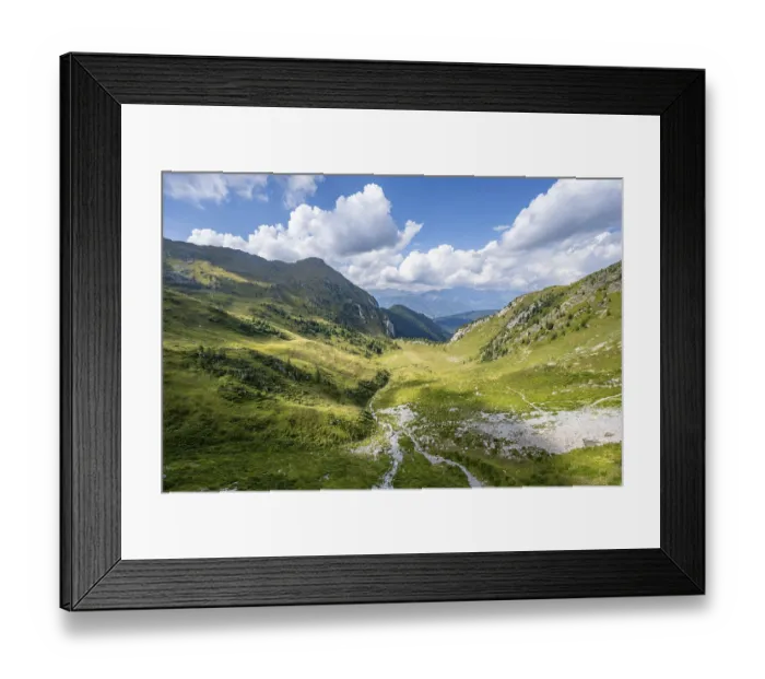 Framed Print : View of the Winklertal, Carnic Main Ridge Framed Print : View of the Winklertal, Carnic Main Ridge