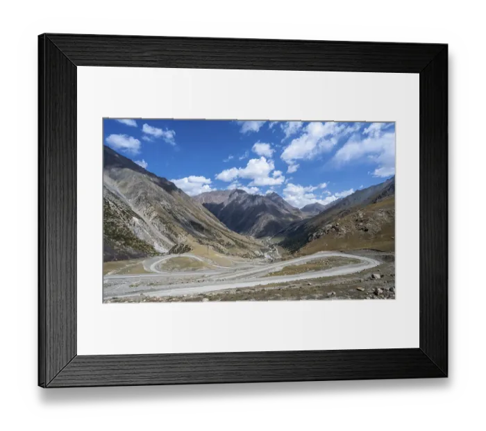 Framed Print : Mountain pass to Kumtor, Kara-Say Framed Print : Mountain pass to Kumtor, Kara-Say