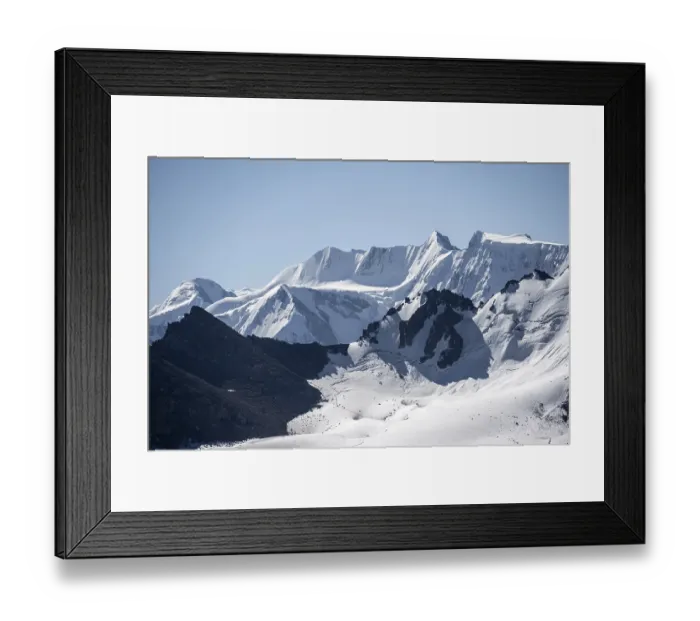Framed Print : Tien Shan high mountains, 4000 metres with glacier