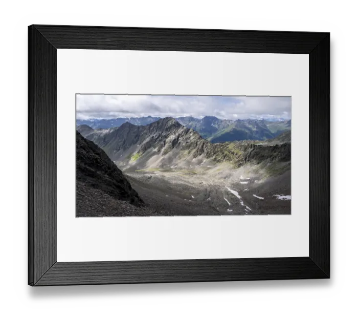 Framed Print : High mountains, Lasoerling Group