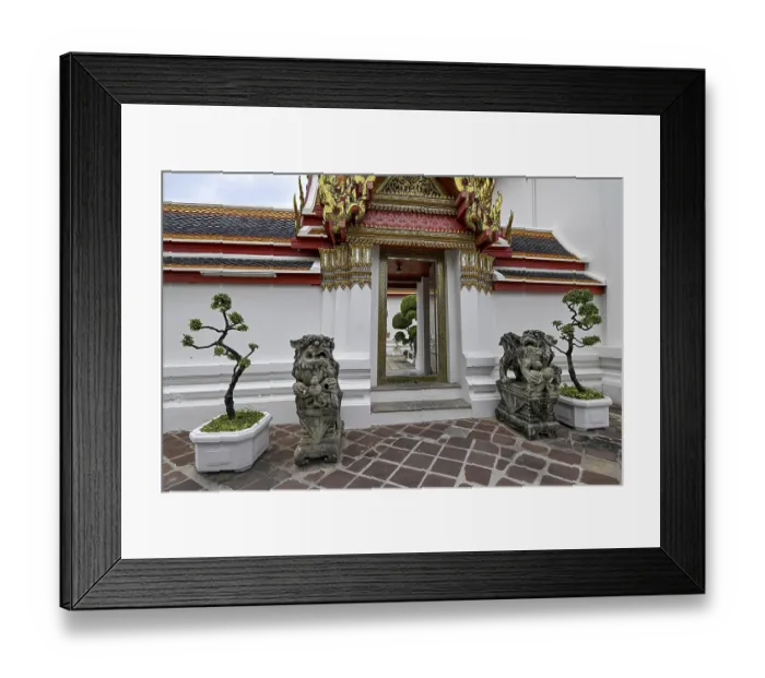Framed Print : Stone statues of Chinese warriors