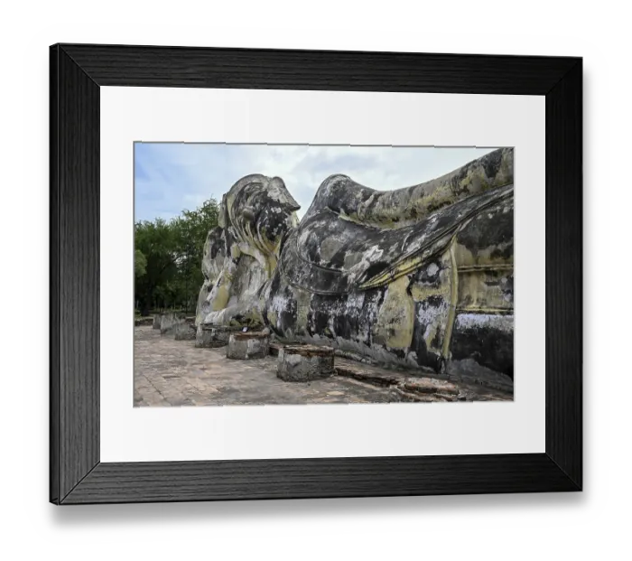 Framed Print : Reclining Buddha in Wat Lokayasutharam Framed Print : Reclining Buddha in Wat Lokayasutharam