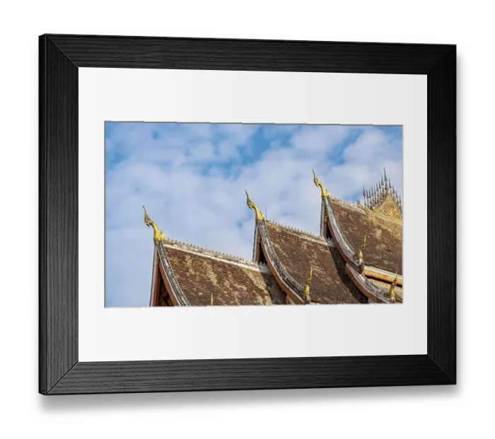 Framed Print : Roof of Haw Phra Bang pavilion