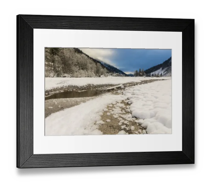 Framed Print : Rissbach creek in the Eng valley