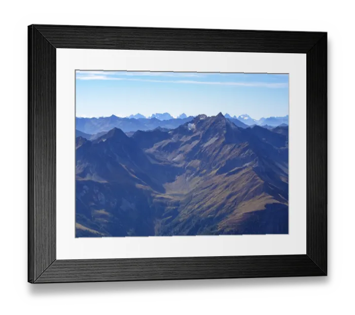 Framed Print : View from the Kreuzspitze to the Lasoerling