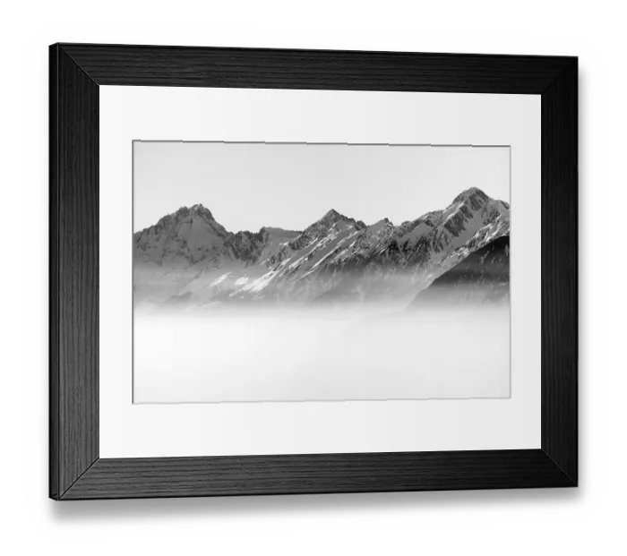 Framed Print : Nordkette above Innsbruck in winter