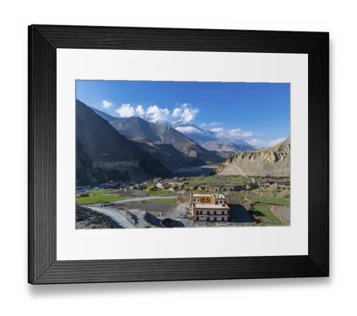 Framed Print : Nilgiri mountain, Jomsom, Nepal, Asia
