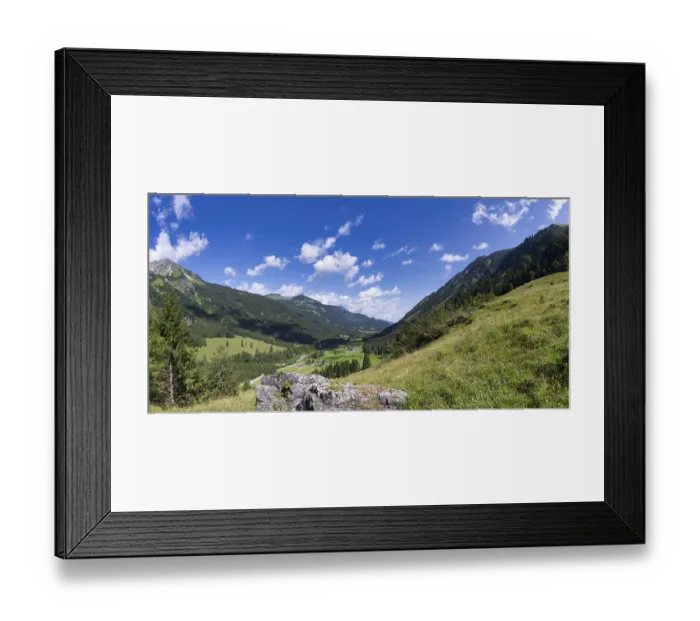 Framed Print : Stillachtal near Oberstdorf, Allgaeu Alps