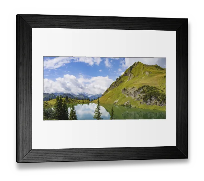 Framed Print : Seealpsee and Seekoepfle, 1919m