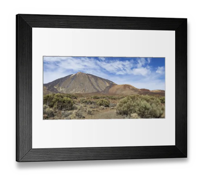 Framed Print : El Teide National Park, behind it the Pico del Teide