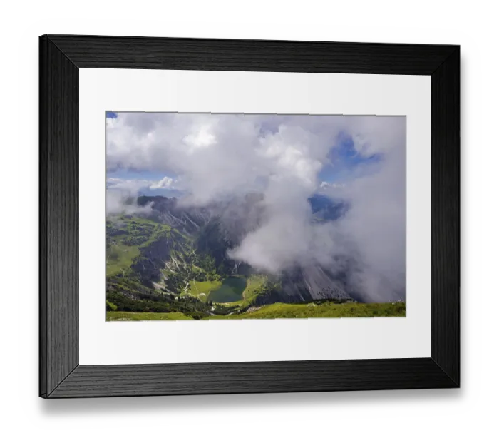 Framed Print : Lower Gaisalpsee, behind it Gaisalphorn