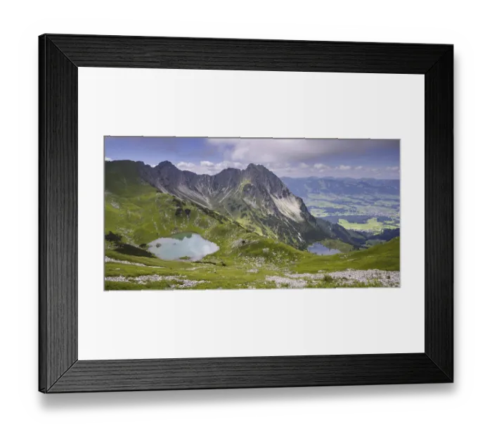 Framed Print : Oberer Gaisalpsee, Unterer Gaisalpsee