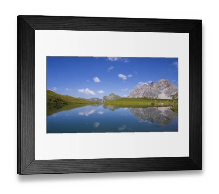 Framed Print : Eissee, Oytal, behind it Grosser Wilder