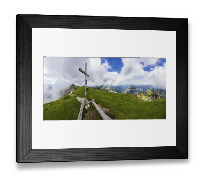 Framed Print : Summit cross on the Gamsfeld, Russbach Framed Print : Summit cross on the Gamsfeld, Russbach