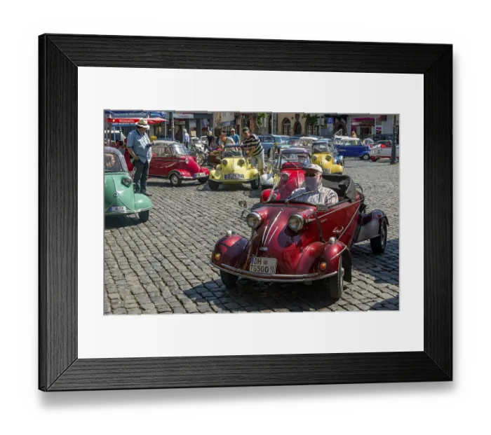 Framed Print : Oldtimer meeting, Vintage Messerschmitt TG 500 FMR Tiger Framed Print : Oldtimer meeting, Vintage Messerschmitt TG 500 FMR Tiger