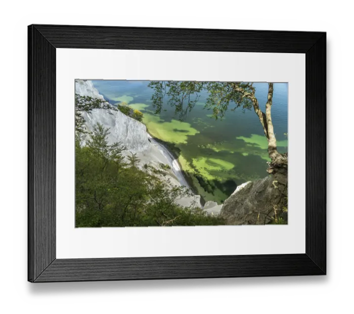 Framed Print : Cliffs and chalk cliffs Mons Klint