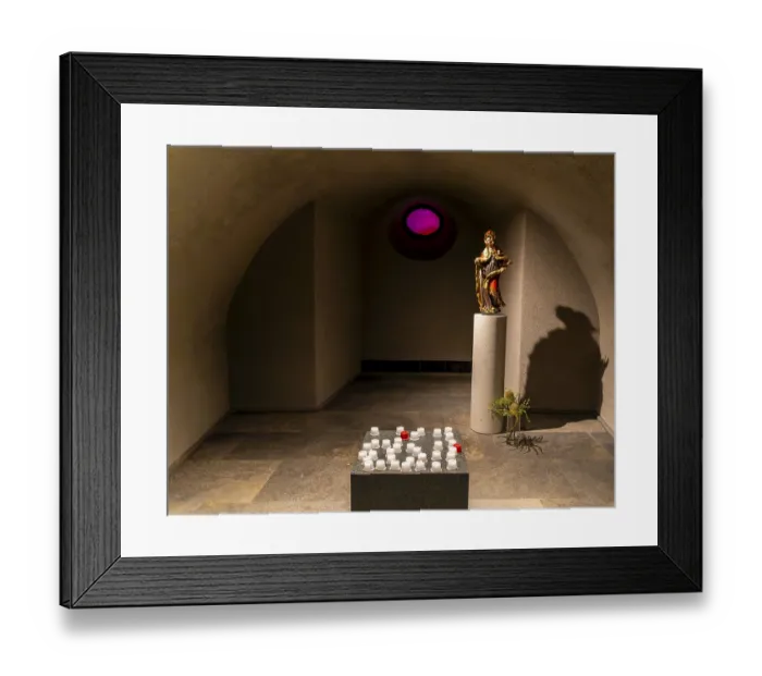 Framed Print : Interior design of the newly designed St Hedwig's Cathedral