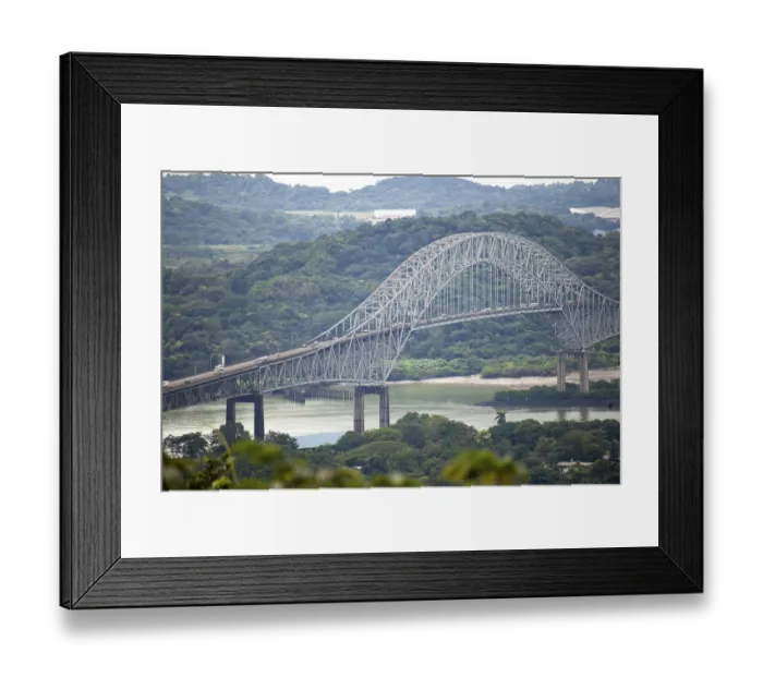 Framed Print : Puente de las Americas, Bridge of the Americas Framed Print : Puente de las Americas, Bridge of the Americas