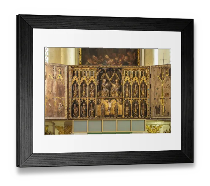 Framed Print : Baroque altar of the Havelberg Cathedral of St Mary Framed Print : Baroque altar of the Havelberg Cathedral of St Mary