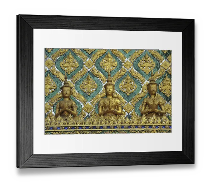 Framed Print : Group of figures: Hor Phra Gandhararat in Wat Phra Kaeo Grand Palace (Temple of the Emerald Buddha) Framed Print : Group of figures: Hor Phra Gandhararat in Wat Phra Kaeo Grand Palace (Temple of the Emerald Buddha)