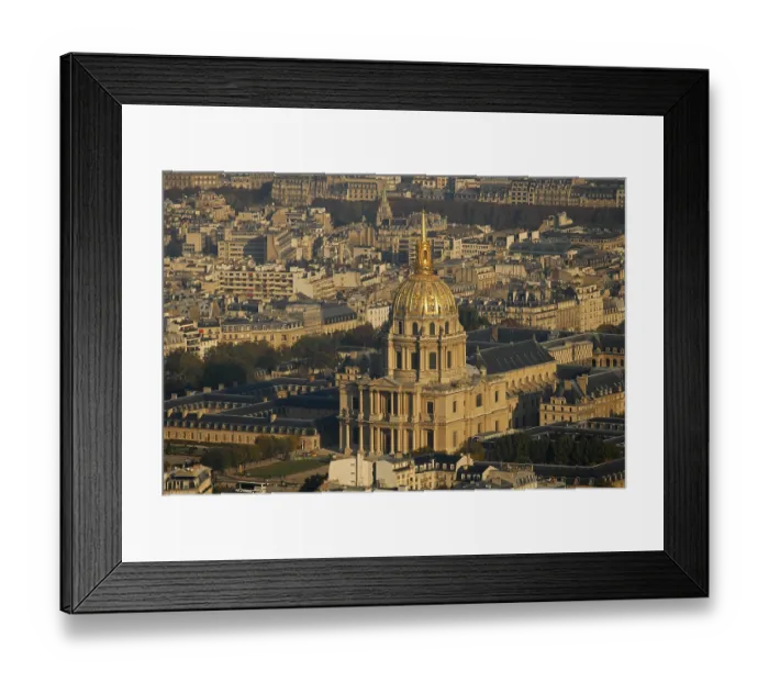 Framed Print : Aerial photo of Les Invalides Cathedral in Paris