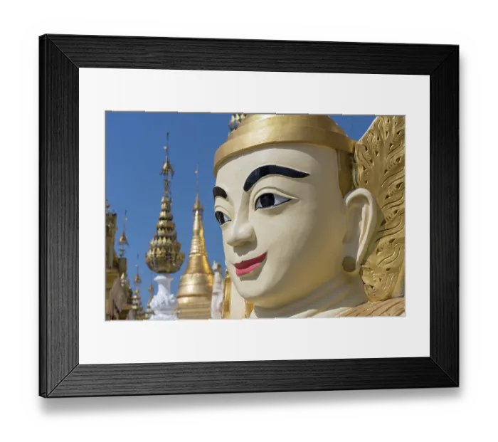Framed Print : Nat spirit statue at Shwedagon Pagoda