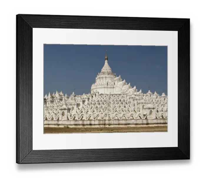 Framed Print : Hsinbyume Pagoda, also Myatheindan Pagoda