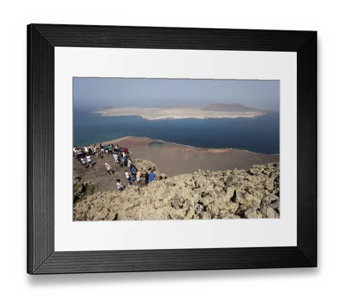Framed Print : Views of the Mirador del Rio, the Salinos del Rio and Isla Graciosa Framed Print : Views of the Mirador del Rio, the Salinos del Rio and Isla Graciosa