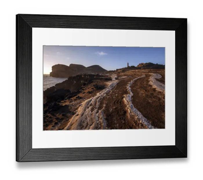 Framed Print : Volcanic landscape, Capelinhos volcano Framed Print : Volcanic landscape, Capelinhos volcano