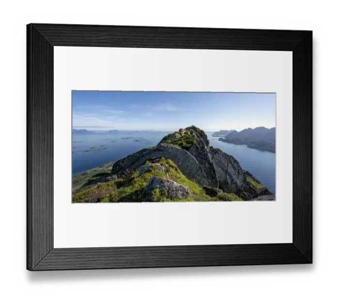 Framed Print : Peak of Dronningsvarden or Stortinden