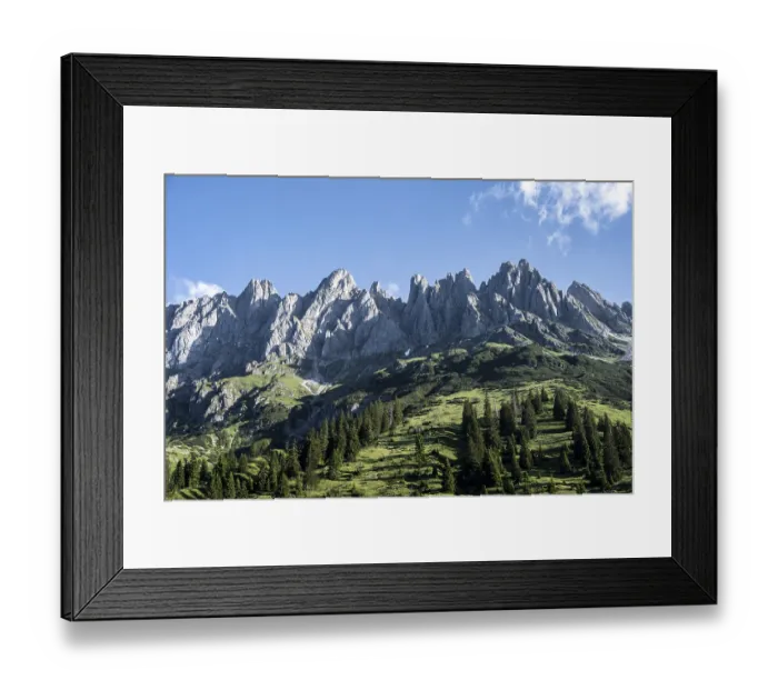 Framed Print : Mountain ridge, Bratschenkopf, peaks and mountains