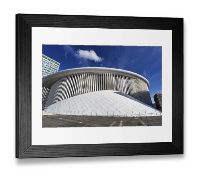 Framed Print : White Concert Hall, Philharmonie Luxembourg